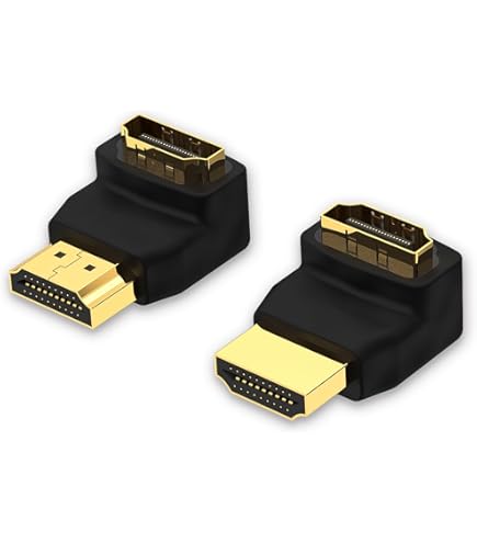 Amazon | HDMI延長コネクタ L字 【右方向】90度 HDMIケーブル向き変更