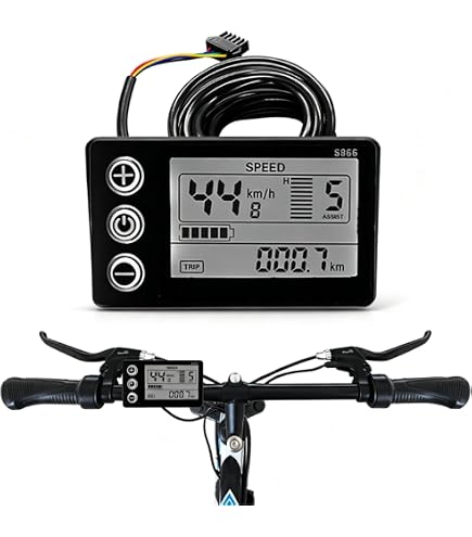 Amazon | Zndhfe 電動自転車用LCDディスプレイ 24V 36V 48V 5ピン 25cm