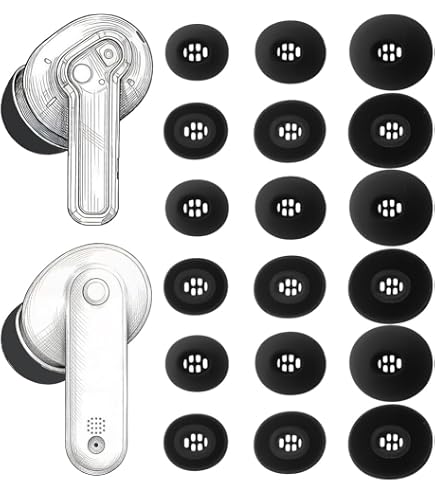 Amazon | 交換用メモリーフォームイヤーチップ。何もない耳/何もない耳