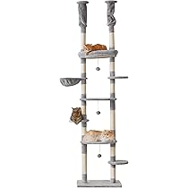 Mdpetpops キャットタワー,キャットタワー 突っ張りタイプ Amazon | Mwpo 突っ張りタイプキャットタワー おうちで木登り