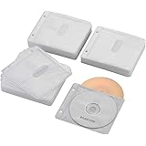 エレコム DVD CDケース 不織布 両面収納 2穴付 120枚入 240枚収納可 ホワイト CCD-NBWB240WH