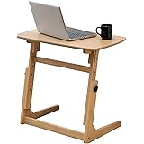 萩原(Hagihara) サイドテーブル ソファテーブル パソコンテーブル PCデスク 【4段階高さ調節】 勉強 在宅勤務 テレワーク 横揺れ軽減 幅65 ナチュラル VT-7973NA