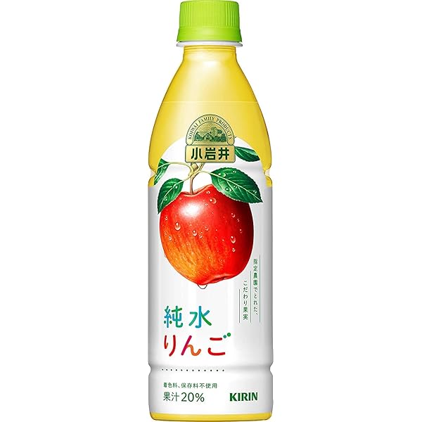 キリン みのり40点 Amazon.co.jp: キリン 小岩井 純水りんご 430mlペットボトル×24