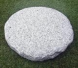 飛石 飛び石 白 御影石 直径約 30cm 丸