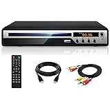 DVDプレーヤー Mic対応 1080Pサポート DVD/CD再生専用モデル HDMI端子搭載 CPRM対応、録画した番組や地上デジタル放送を再生する、USB、AV / HDMIケーブルが付属し、テレビに接続できます、リモコン、日本語説明書付き