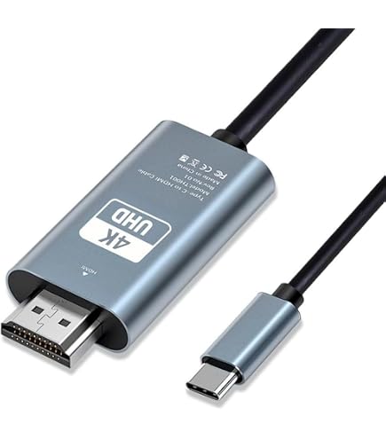 Amazon | USB C HDMI 変換ケーブル - 2M「4K@30hz UHD映像出力