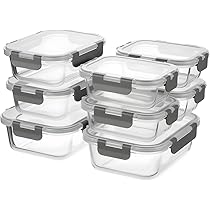 Amazon｜S SALIENT 耐熱ガラス 容器 密閉保存 タッパー 耐熱容器