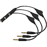 tunghey 3Pack 3.5mm Male to Female Stereo Audio Extension Adapter Cable with Volume Adjustment Control for MP3 players, smarp