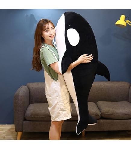Amazon.co.jp: ZHONGXIN MADE リアルなシャチのぬいぐるみ 海の生物 40