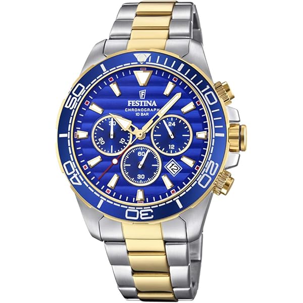 Amazon | Festina 腕時計 メンズ F20439/6 クロノグラフ デュアル