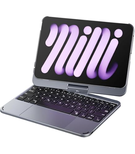 Amazon.co.jp: doqo iPad Mini 7 & Mini 6 ケース キーボード付き 第6