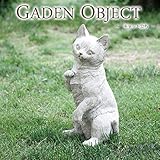 ガーデンオーナメント オブジェ キャット立ち 猫 置き物 庭飾り 玄関飾り かわいい 動物 レジン ガーデン アニマル
