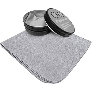 メガネ くもり止めクロス【約600回繰り返し・24時間効果持続・収納缶付き】メガネ拭き くり返し使用可能 曇り止め 曇ら…