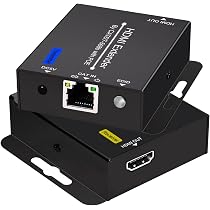 Amazon | 有線LAN HDMI エクステンダー 60M 延長器 EDID機能 付き 単
