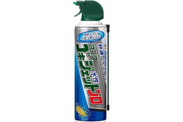 Earth Pharmaceuticals Goki-Jet Pro 14.1 fl oz (400 ml) Cockroach Insecticide Spray, Fast Action Extermination, Quasi Drug