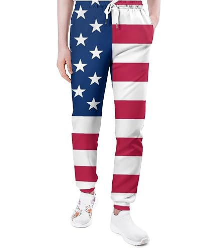 Amazon.co.jp: アメリカ 国旗 星条旗 メンズ トレーニングパンツ
