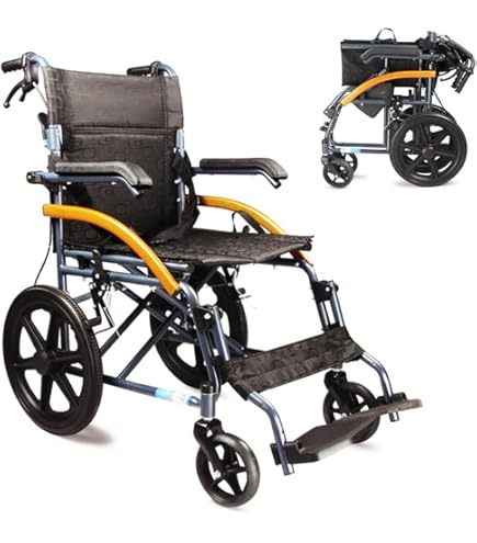 Amazon | ESLUVE 介助型車椅子 車いす 折り畳み式 軽い車椅子 簡易