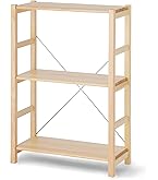 Amazon｜無印良品 パイン材ユニットシェルフ 中 幅58×奥行26×高さ120cm