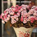 BAGEHUA 上昇した住宅内装部屋の装飾装飾的な絹の花を単一のビームをピンクの花高シミュレーションモデルの花束