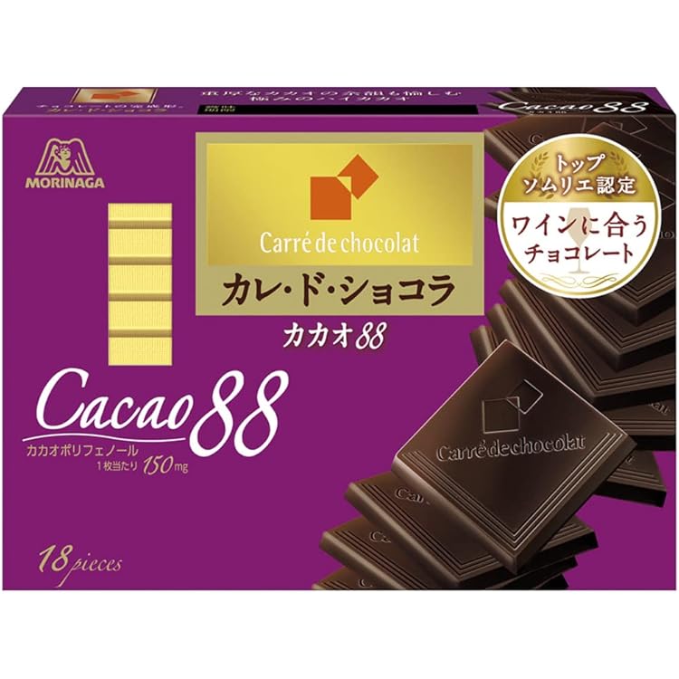 Amazon | 森永製菓 カレ・ド・ショコラ[カカオ88] 18枚 | 森永