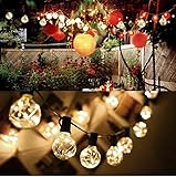 Bulbright LEDストリングライト G40ボールライト25枚入 長さ5.5メートル 防水AC110V 結婚式、パーティー クリスマスなどに最適 電飾　UL認定済 (暖かい黄色)