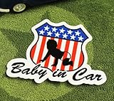 BABY IN CAR ステッカー ROAD SIGN サイズM＿SC-BIM15-LFS