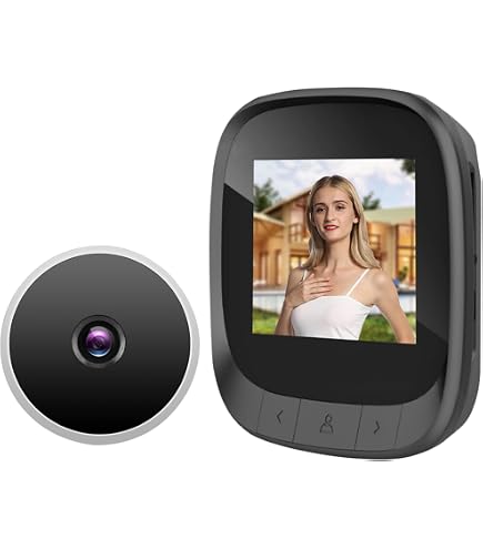 Amazon.co.jp: ドアのぞき穴カメラ、HD 1080P 170°広角ドアアイ 