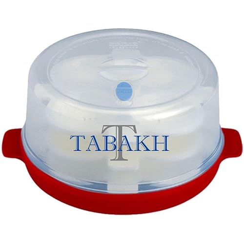 Nayasa Prime 3-Rack Microwave Idly Maker, 12 Idlis, Plastic/Stainless Steel, Rectangular/Round, Blue/Red
