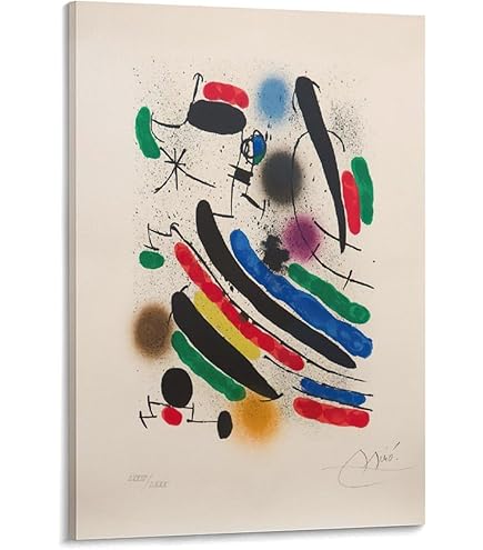 Amazon.co.jp: ポスター ジョアン ミロ Parler seul Lithographie