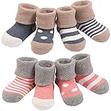 [インソミラ] InSomila 秋冬 ベビー ソックス 靴下 キッズ 赤ちゃん 新生児 お祝い 出産 祝い ムール用 柔らかい 8足 セット