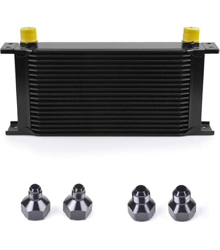 Amazon | PQYRACING 汎用 オイルクーラー コア AN10 16段 薄型 高効率
