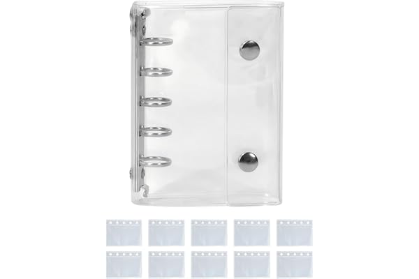 シール帳 透明 女の子 Mocasa シール帳 バインダー はがせる m5 シール収納 推し活グッズ （クリア）