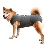 術後服 犬用 服 術後ウェア 保護服 犬介護服 傷口保護 傷舐め防止 皮膚保護 避妊 離乳 不妊手術 ボタンタイプ 雄雌兼用 小型犬 中型犬