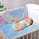 Mixmax Baby & Toddler Waterproof Washable Cotton Diaper Changing Mat Pad for Baby Cribs,stroller (20