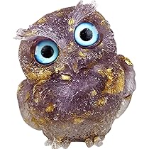 Amazon.co.jp: YUYAKESHI ふくろう 置物 マスコット オブジェ