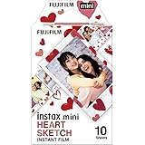 富士フイルム(FUJIFILM) インスタントカメラ チェキ用フィルム 10枚入 絵柄 (ハートスケッチ) INSTAX MINI HEART SKETCH WW 1