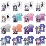 [TGHSJT] BanG Dream! Roselia Tシャツ 半袖 バンドリ！高松燈 千早愛音 要楽奈 長崎そよ 椎名立希 インナーシャツ コスプレ衣装 3Dプリント 記念シャツ 運動服 日常服 夏服 丸首 カジュアル 男女兼用 (4,M) [並行輸入品]