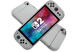 Nintendo Switch 2 ケース TPU （2025年モデル）専用 スイッチ 2 シリコン保護ケース 分体式設計 耐衝撃 NS 2 保護カバー 薄 軽量 着脱簡単 (はんとうめい)