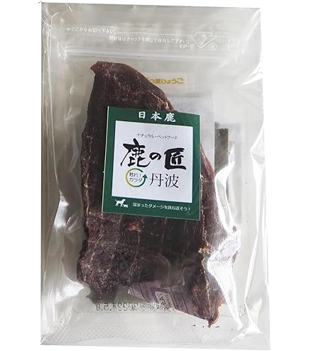 Amazon | 【食べやすいサイズ】鹿の匠丹波 ジャーキー（チップ