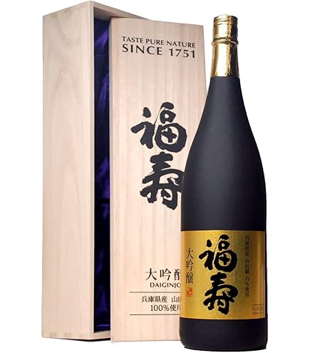 Amazon.co.jp: 神戸酒心館 福寿 純米大吟醸 雫酒 木箱入り [ 日本酒