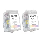 BC-366XL 2個セット(3色カラー) 詰め替えインク 互換インクカートリッジ canon用 365 366 BC365/366通用 大容量 取扱説明書付き 個包装 PIXUS TS3530 インク