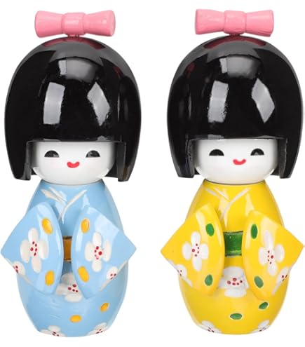 Amazon | 市松人形 日本人形 女の子 アンティーク 着物