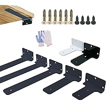 Amazon | 隠し棚受け金具 棚受け金具 ビス付 ブラケット 2個