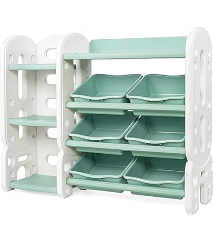 Amazon.co.jp: Kennkari おもちゃ収納ラック おもちゃ箱 収納ケース