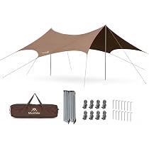Amazon | Mountainhiker 大型タープ 640×565cm シルバーコーティング