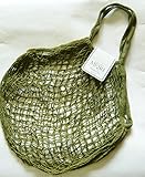 コットンメッシュバッグ (カーキ)