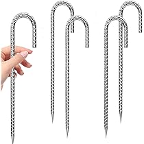 値下げ　ロープ止め丸型ペグ 9×400mm 30本セット Amazon | 【まとめ買い】ロープ止め 丸型(50本入) (径)9mmx