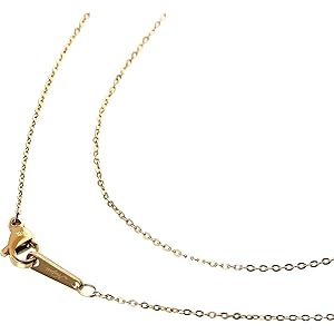 [ナピスト] ネックレス チェーン レディース メンズ 金属アレルギー対応 サージカル ステンレス ゴールド 0.8mm35cm
