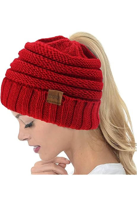CC Ponytail Messy Bun BeanieTail Soft 