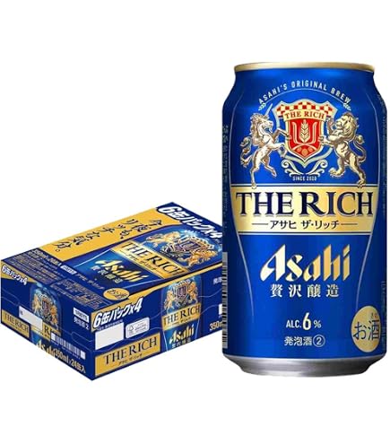 Amazon.co.jp: アサヒ ザ・リッチ350mlケース(24缶入) : 食品・飲料・お酒